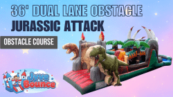 Jurassic Adventure Obstacle Course - 36'
