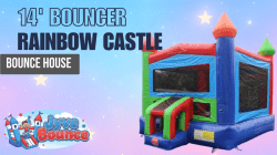 Rainbow Castle Bounce House